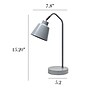 Simple Designs Sleek Essentials LED Desk Lamp, 16", Gray (LD1077-GRY)~#|#~3479382E-4A71-4B1C-AF4F7C0BE9EC5D19_sc7