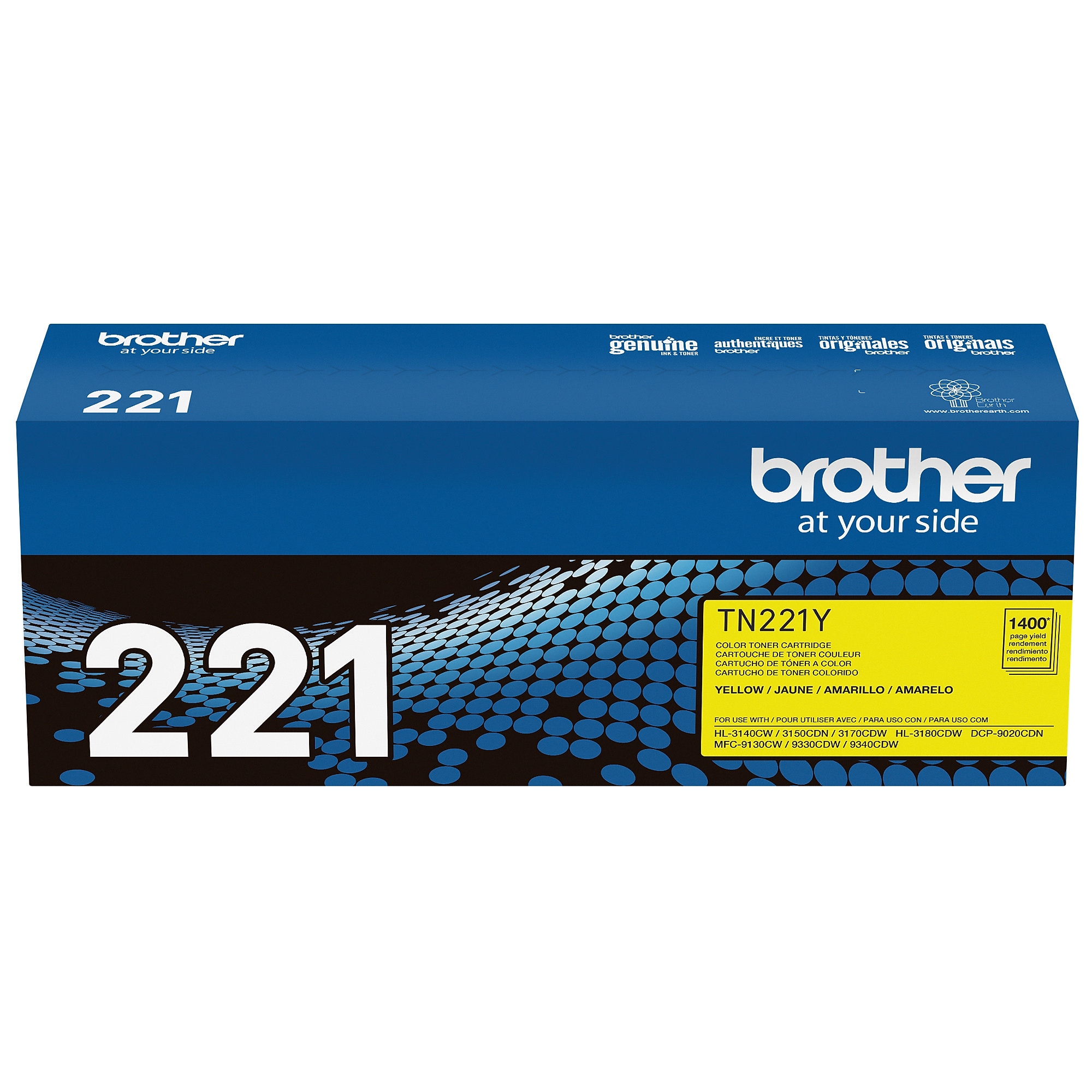 Brother TN-221 Yellow Standard Yield Toner Cartridge   (TN221Y) Sansujyuku sansujyuku.com