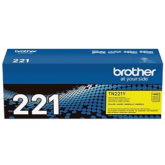 Brother TN-221 Yellow Standard Yield Toner Cartridge, Print Up to 1,400 Pages (TN221Y)