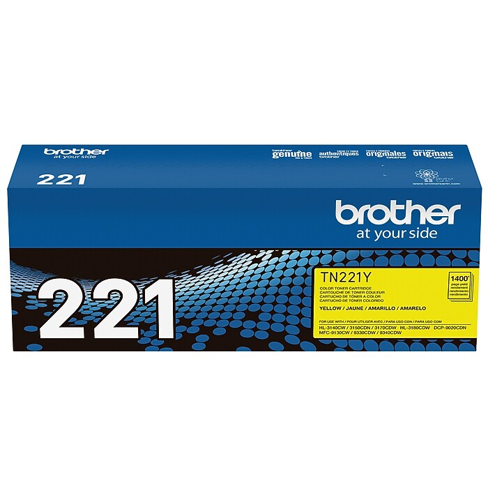 Brother TN-221 Yellow Standard Yield Toner Cartridge (TN221Y