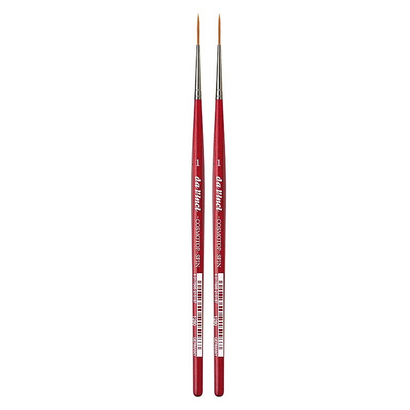 da Vinci COSMOTOP-SPIN Mixed Media Synthetic Bristle, Rigger Brushes, 2/Pack (DVXVA12801-2) image 1