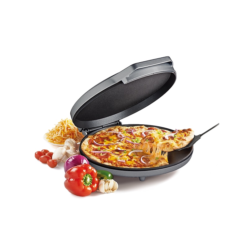 Betty Crocker 8-Inch Travel Size Pizza Maker Plus, Red (BC-4959CR) image 1