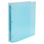 JAM Paper 1" 3-Ring Flexible Poly Binder, Light Blue (PB75239LB)~#|#~3484E94F-DFF5-4534-A749F9B08380B5A8_sc7