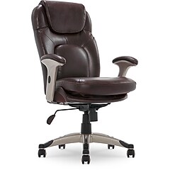 Serta Back in Motion Bonded Leather Executive Office Chair, Frye