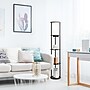 Simple Designs Etagere Organizer Storage 62.5" Floor Lamp with 2 USB Charging Ports and 1 Charging Outlet, Black (LF2010-BLK)~#|#~3486EDAE-1FF7-4594-A9AAD511CFB33B3F_sc7