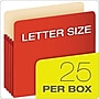 Pendaflex Color File Pockets, 3 1/2" Expansion, Letter Size, Red, 25/Carton (1524CT RED)~#|#~348D2199-FBEE-472D-B4F84467152C5D2A_sc7