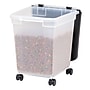 Iris 32.5 Quart Storage Container with Lid, Plastic, Black (585126)~#|#~348E52EB-0217-4D27-A47472B13E02281C_sc7