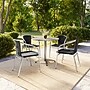 Flash Furniture Lila Indoor-Outdoor 31.5'' Round Table Set with 4 Rattan Chairs, Black (TLH32RD020BKCH4)~#|#~349103F3-E481-40FD-B7FA78BC6984257D_sc7
