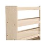 Flash Furniture Bright Beginnings Mobile 3-Section Storage Cart, 31.5"H x 31.5"W x 15.75"D, Brown (MK-KE24114-GG)~#|#~34933BB8-B587-4179-AEC4286DA30BB827_sc7