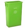 Alpine Industries Polypropylene Recycling Bin with Dolly, 23 Gallon, Assorted Colors, 3/Pack (ALP477-BGL-PKD)~#|#~34951731-E463-40C6-A86D0B044430F10E_sc7