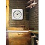 Infinity Instruments Square Retro White Wall Clock, 9.25" (13228WH-4103)~#|#~349BE57C-12A8-4CEA-8B44595A70B6A2D6_sc7