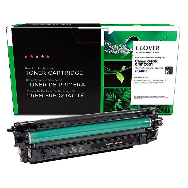 Clover Imaging Group Remanufactured Black High Yield Toner Cartridge Replacement for Canon 040H (0461C001) image 1