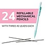 BIC Xtra Smooth Pastel Edition Mechanical Pencil, 0.7mm, #2 Medium Lead (MPNP24-BLK)~#|#~349EDD1F-8CEB-499A-814C39766B1458D9_sc7