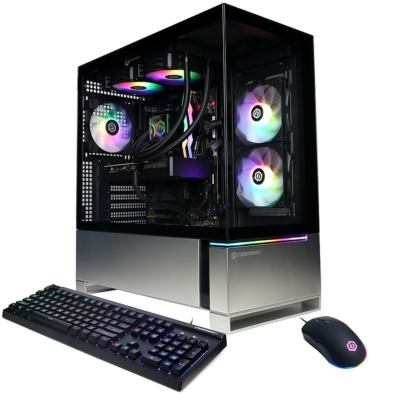CyberPowerPC Gaming Desktop Computer, AMD Ryzen 7 8700F, GeForce RTX 5070 12GB, 32GB RAM, 2TB SSD, Windows 11 Home image 1