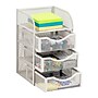 Mind Reader 4-Compartment Metal Desk Organizer, White (MESHMINI-WHT)~#|#~34A23299-1044-48F2-BD6DC224610735D6_sc7