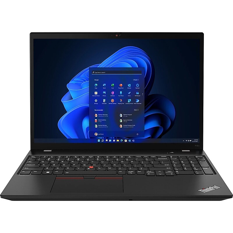 Lenovo ThinkPad P16s 16" OLED Laptop, AMD Ryzen 7, 3.3 Ghz, 64GB RAM, 1TB SSD, Windows 11 Pro, Villi Black (21K90012US) image 1