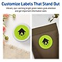 Avery Laser/Inkjet Multipurpose Circle Labels, 2.75" Dia., Bright Green, 60/Pack (94512)~#|#~34A99075-B5D6-4802-A8C80BEABDD9CA15_sc7