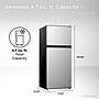 TCL 4.7 Cu. Ft. Compact Double Door Refrigerator, Silver (TRM47D5AV)~#|#~34AB3A9B-5D97-4021-BB39D1973AF17869_sc7