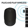 Logitech M170 Wireless Ambidextrous Optical Mouse, Black (910-004940)~#|#~34AB6601-5DF0-4312-91E31B480BACDCEC_sc7