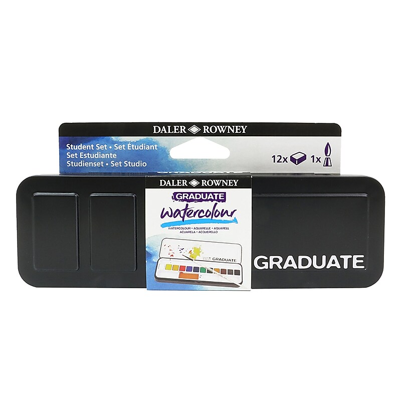Daler-Rowney Graduate Watercolor Paint Set, Assorted Colors (DRWD135900012) image 1