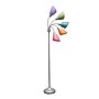 Simple Designs Medusa 67" Silver Floor Lamp with Cone Shades, Multicolored (LF2006-SLM)~#|#~34AE830A-0110-4F8F-ADEE2F76F4D425E0_sc7