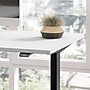 Bush Business Furniture Move 60 Series 60"W L Shaped Adjustable Standing Desk, White (M6SL6078WHBK)~#|#~34AE9659-058D-4A4D-A44C100103FFEC0B_sc7