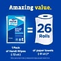 CloroxPro Clorox Handi Wipes Cotton Cleaning Cloths, Blue/White, 72 Cloths/Pack (60942)~#|#~34B6402D-EAC3-48CC-960BDAF317AFC049_sc7