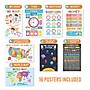Hadley Designs 17" x 11" Colorful Preschool Educational Posters For Toddlers, Laminated, 16/Set (HDDX004ACAK4L)~#|#~34B8AE4C-D5B6-4339-829198288BC8D259_sc7