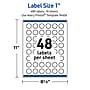 Avery Starburst Laser Multipurpose Labels, 1", White, 480/Pack (19479399492)~#|#~34B927B4-E84C-41C7-B85A4202CAC50DD6_sc7