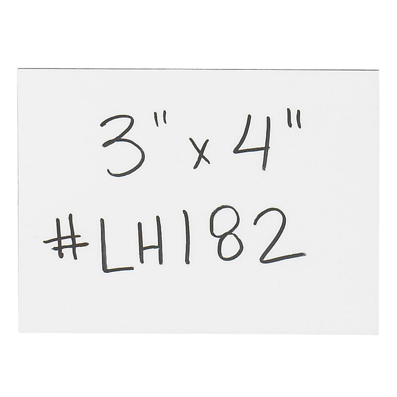Warehouse Magnetic Strip Labels, 3" x 4", White, 25/Carton (LH182) image 1