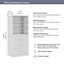 Bestar Florence Closet System, 5 Shelves, 4 Drawers, 36"W x 25"D, White (127607-000017)~#|#~34BC7881-C67F-4152-A66F0A025E25E6DE_sc7