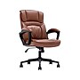 Serta Hannah I Ergonomic Bonded Leather Swivel Executive Chair, Cognac (43670H)~#|#~34BF85B9-57DE-4929-B912B5E04074367F_sc7