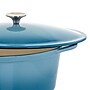 MegaChef Cast Iron 7 Quart Casserole, Light Blue (937112880M)~#|#~34C659A4-C732-4964-97CB322AAD1A6421_sc7