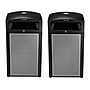 Alpine Industries Steel Outdoor Commercial Trash Can with Ashtray Dome Lid, 40 Gallon, Silver, 2/Pack (ALP472-40-SIL-2PK)~#|#~34CC0AC8-756F-4CC0-B0E83B95915A1F32_sc7