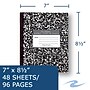 Roaring Spring Paper Products 1-Subject Composition Notebooks, 7" x 8.5", Wide Ruled, 48 Sheets, Black (77333)~#|#~34CCEF1E-4702-4877-AFA9062ECEC14711_sc7