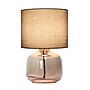 Creekwood Home Round Modern Glass 13.75" LED Table Lamp, Smoke/Gray (CWT-1015-SG)~#|#~34D32D79-54C4-4559-803C520ED3BAC068_sc7