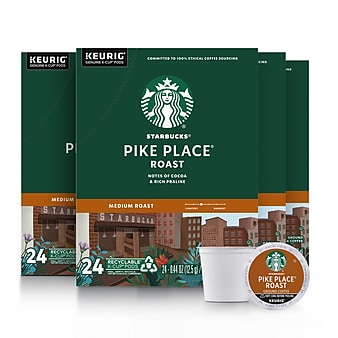Starbucks Pike Place Coffee, Keurig® K-Cup® Pods, Medium Roast, 96/Carton (09572)