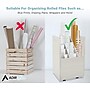 AdirOffice 20-Slot Mobile Roll File, 24.75"H x 15.25"W x 13.25"D, White (624-WHI-KIT1)~#|#~34DE3EA7-35CC-4E0D-9CECD63BA79557EE_sc7