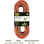 GoGreen Power Heavy Duty 10' Extension Cord, Lighted End, Orange (GG-15110)~#|#~34E38209-74DF-489F-A466836BEF7E0D39_sc7