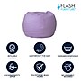 Flash Furniture Cotton Twill Small Dot Kids Bean Bag Chair, Lavender~#|#~34E443C4-862B-454B-88F2CAE4911C4313_sc7