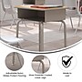 Flash Furniture Billie 24"W Student Desk with Open Front Metal Book Box, Maple/Silver (FDDESKGYMPL)~#|#~34E787FE-EA22-45C9-B8EB12989D0B07EE_sc7