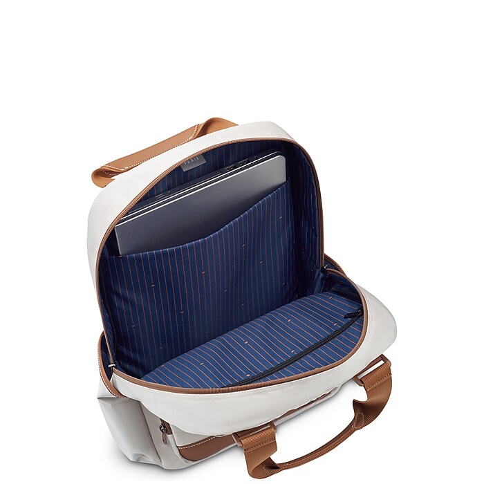 Delsey Paris Flanerie Laptop Backpack, Medium, Champagne