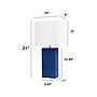 Lalia Home Lexington Table Lamp, Blue Faux Leather (LHT-3012-BL)~#|#~34EAEB66-1C9B-480F-96C9FB83901BC247_sc7