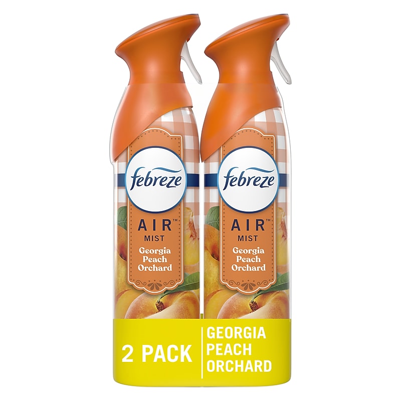 Febreze Air Mist Air Freshener Spray, Georgia Peach Orchard Scent, 8.8 oz., 2/Pack (11573) image 1