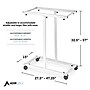 AdirOffice Blueprint Steel Vertical Plan Center Large File Storage Cart, White (614-WHI-KIT1)~#|#~34F14373-F8C8-46D6-BF2063F5AA1E3654_sc7