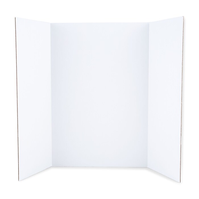 Staples Double Ply Tri-Fold Presentation Board, 36&quot; x 48 