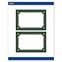 Avery Gold-Green Border Matte Blank Card, White, 20/Pack (S00-FDN)~#|#~34F31357-CF99-43D0-B5808318BE5FB133_sc7