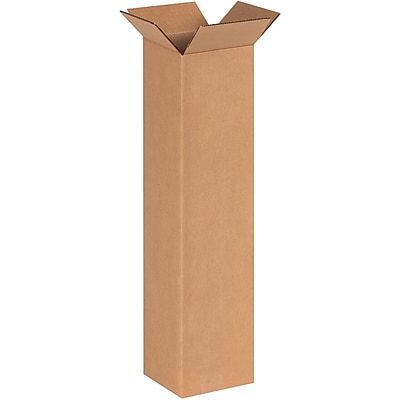 20 Pack Kraft Corrugated Boxes – 24x12x6 Inches, ECT-32, Made In USA By ShippingSuppliesByMail