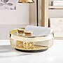 iDESIGN Metal Mesh Lazy Susan Organizer, Soft Brass (25965)~#|#~34FBBBE1-583B-43E6-B0FBB42E44ABB88C_sc7