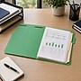 Staples Reinforced Tab Fastener Folder, Letter Size, Green Pressboard, Durable Construction, 50/Box~#|#~34FE3E48-1D27-4B3B-82EA51E26F282533_sc7